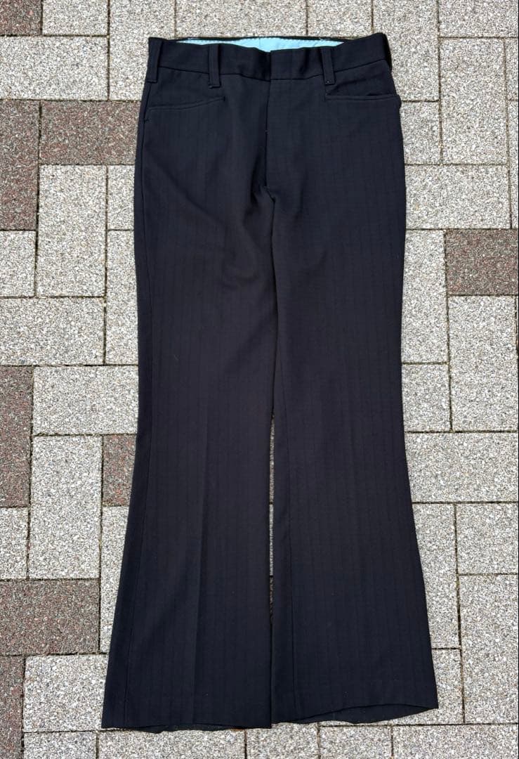 70〜80s TALONジップ　フレアスラックス　Lサイズ