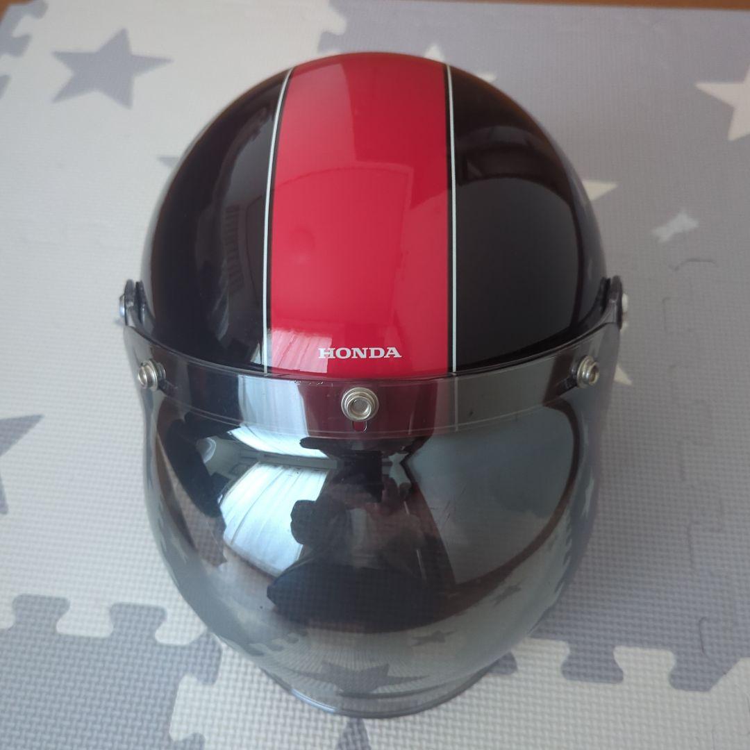 HONDA MonKey 赤X黒カラー ヘルメット ジェットヘル