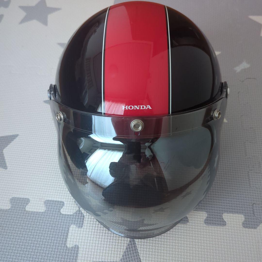 HONDA MonKey 赤X黒カラー ヘルメット ジェットヘル
