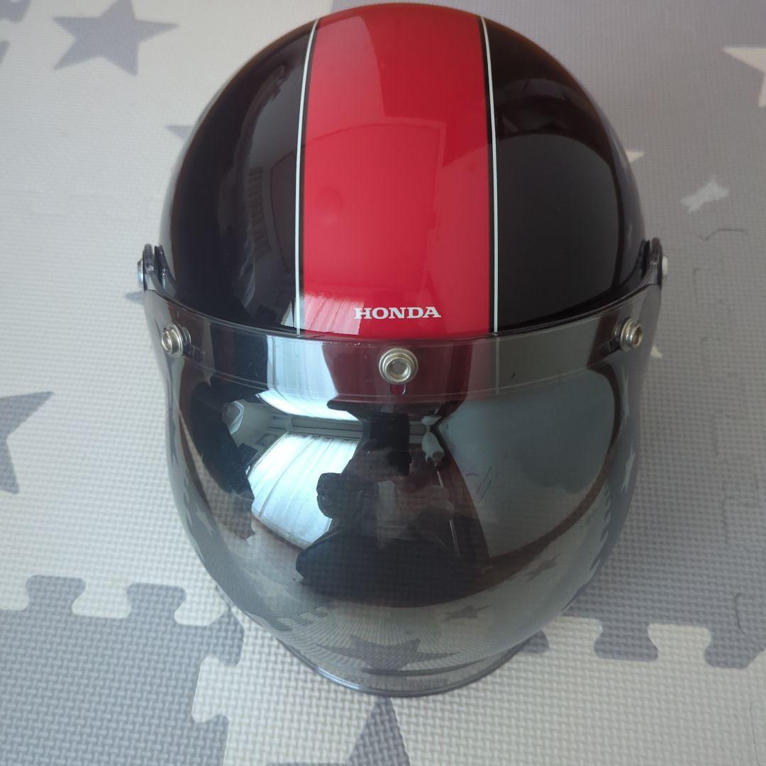 HONDA MonKey 赤X黒カラー ヘルメット ジェットヘル