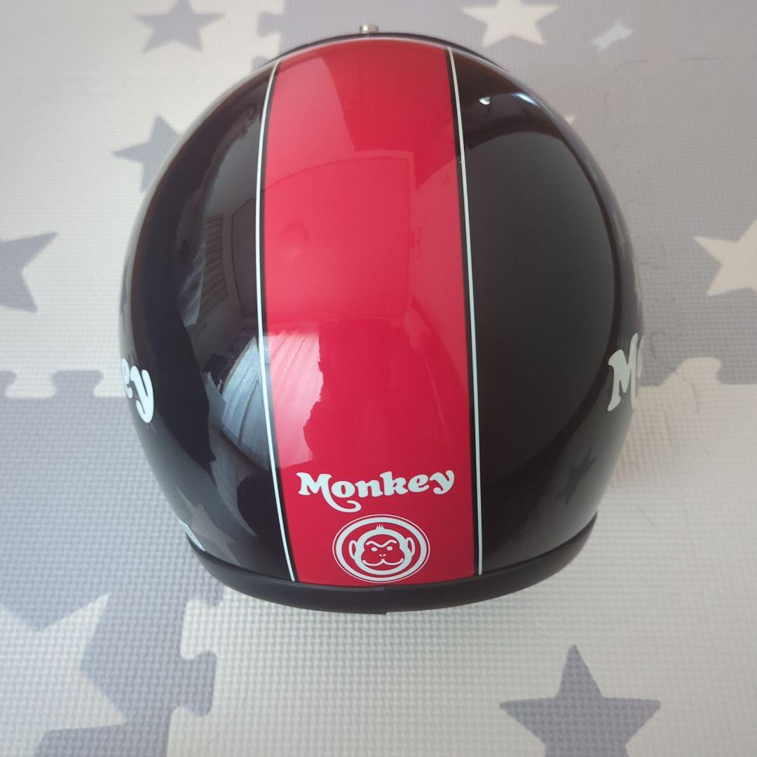 HONDA MonKey 赤X黒カラー ヘルメット ジェットヘル