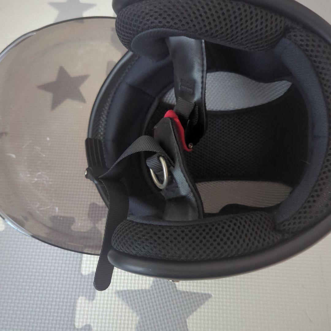 HONDA MonKey 赤X黒カラー ヘルメット ジェットヘル