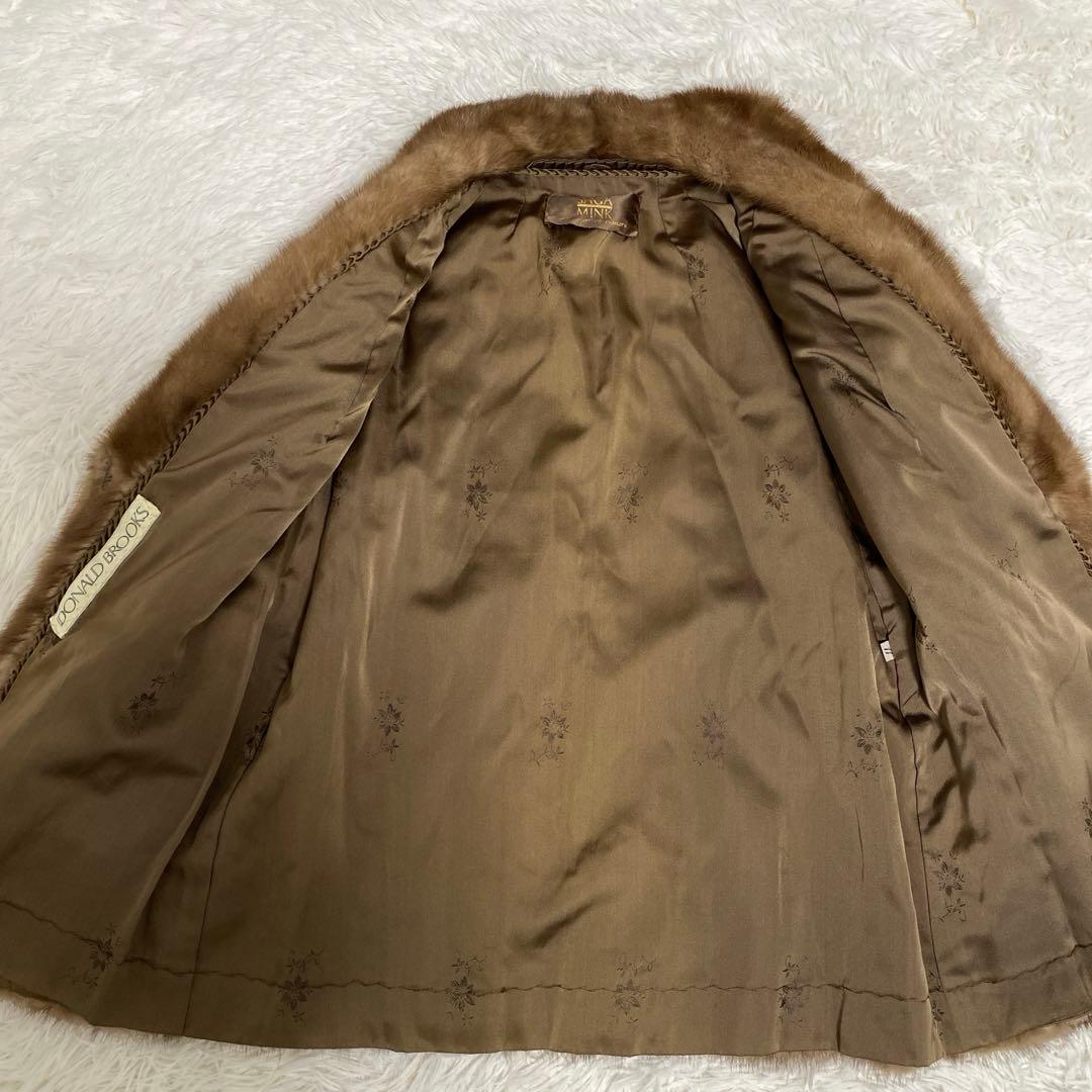 金タグ 美品 サガミンク リアルファーコート エレガント 高級 11号