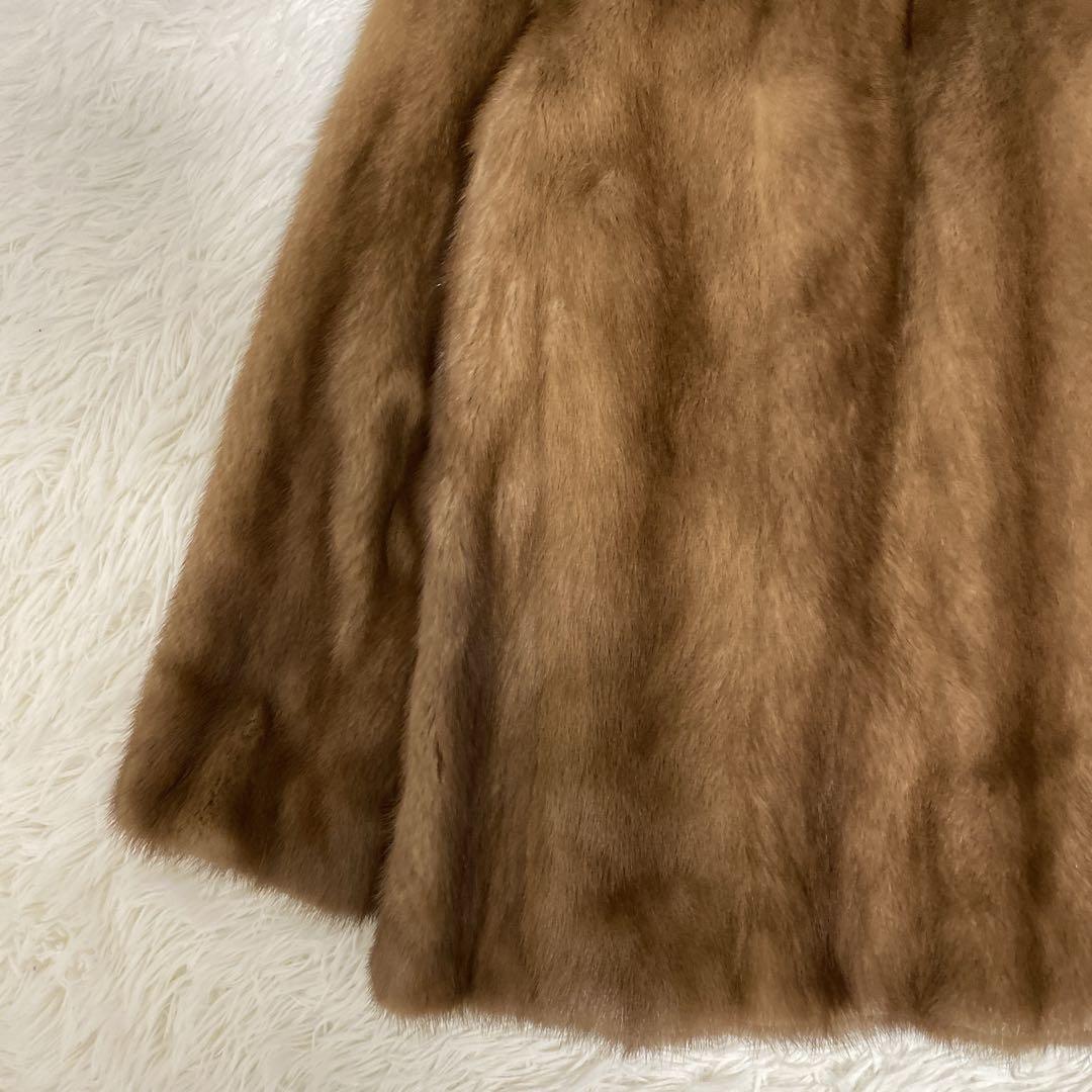 金タグ 美品 サガミンク リアルファーコート エレガント 高級 11号