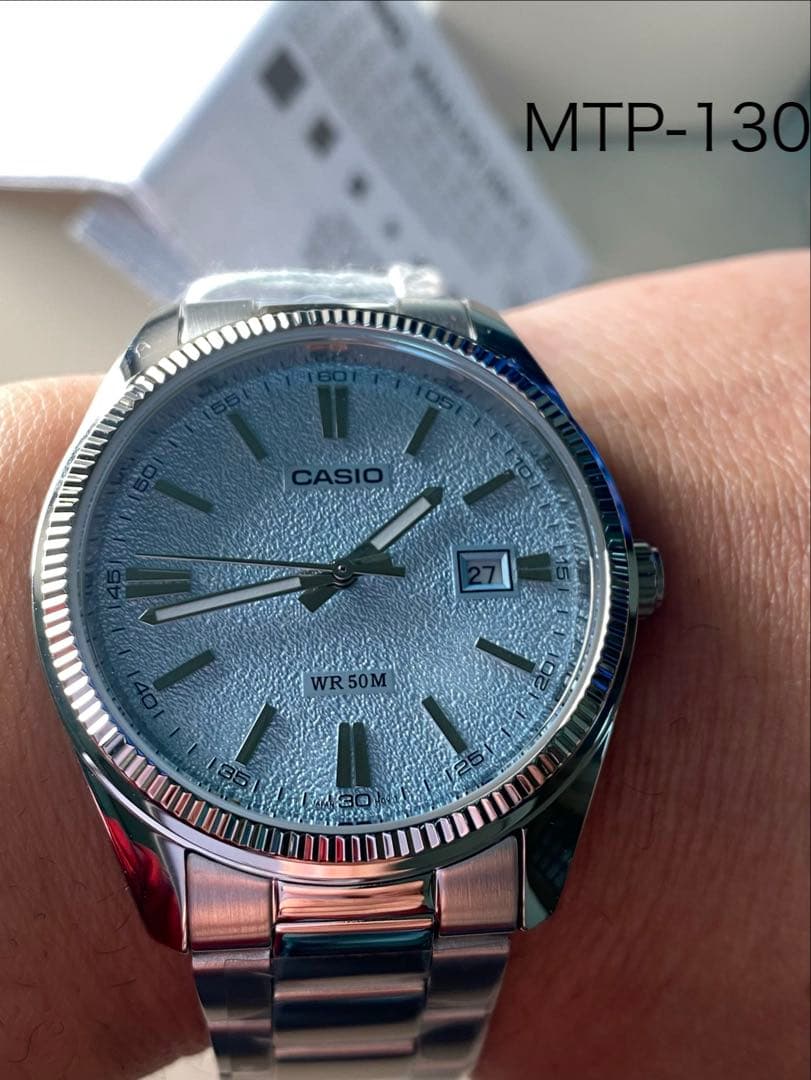 CASIO アイスブルー　メンズ