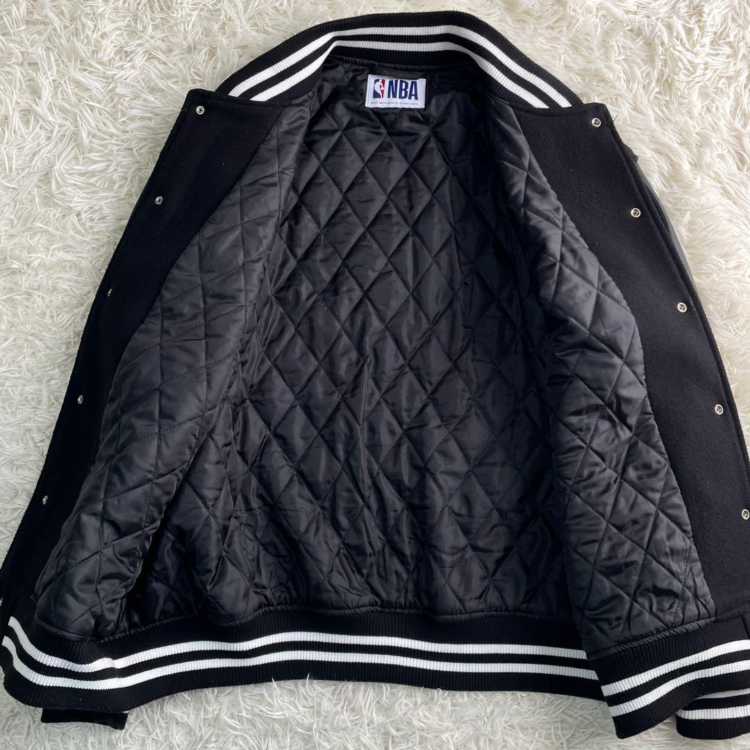 【美品】CHICAGO BULLS スタジャン M ブラック NBA