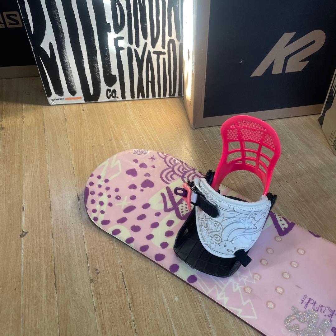 K2　キッズスノーボードセット　KANDI　90cm　バイン付4点セット