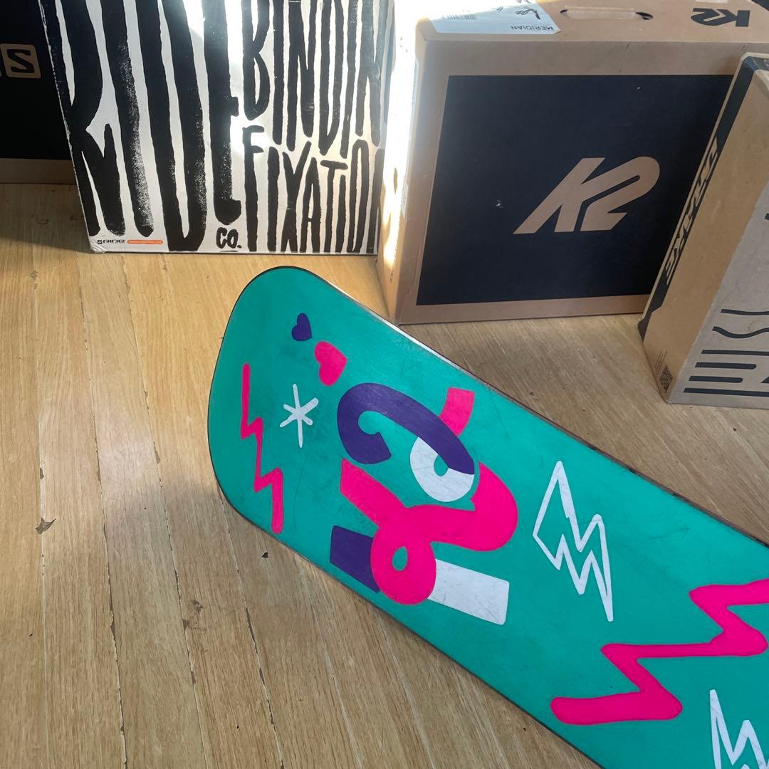 K2　キッズスノーボードセット　KANDI　90cm　バイン付4点セット