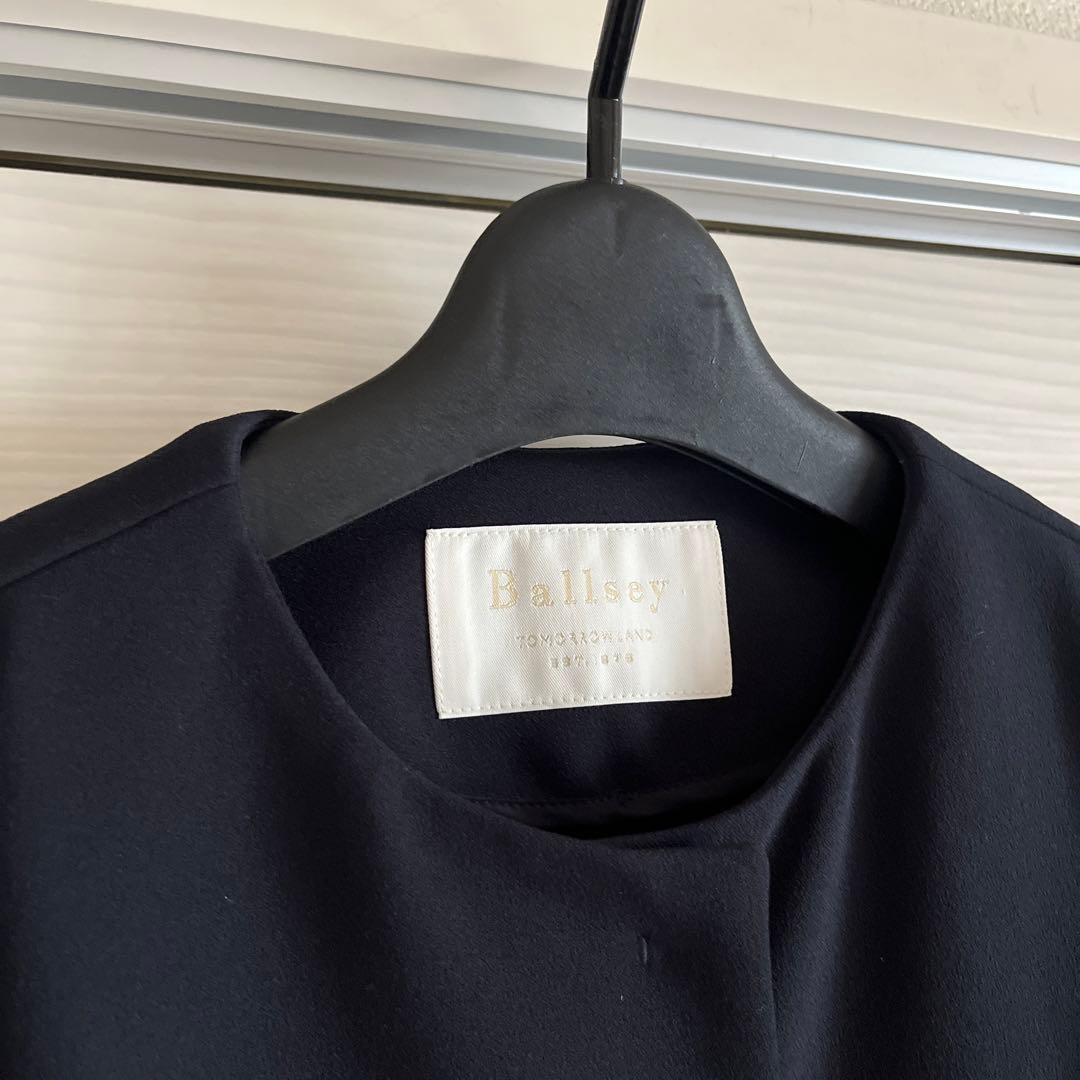 ballsey ボールジィ ジョーゼットジャージー ノーカラージャケット