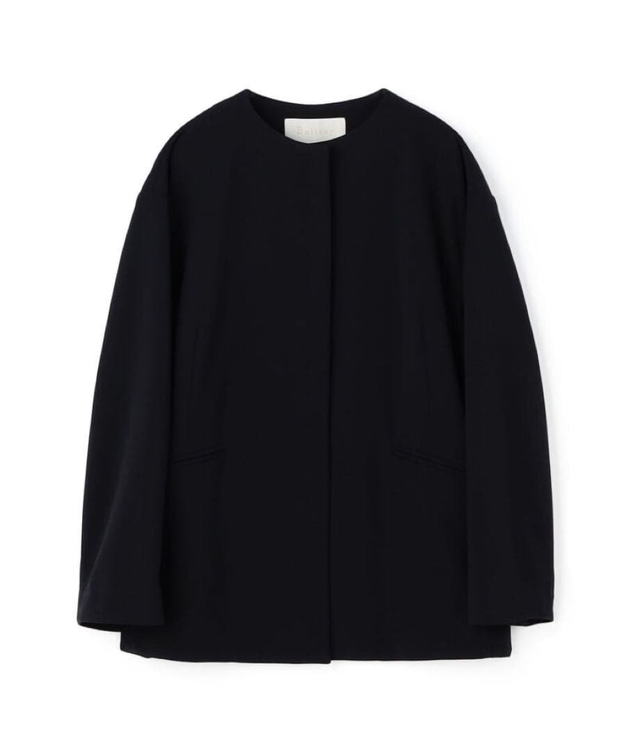 ballsey ボールジィ ジョーゼットジャージー ノーカラージャケット