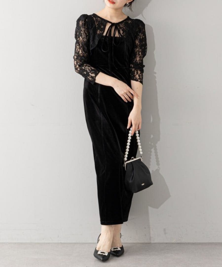 【SALON by Chico限定】レースボレロ付ノースリーブワンピース