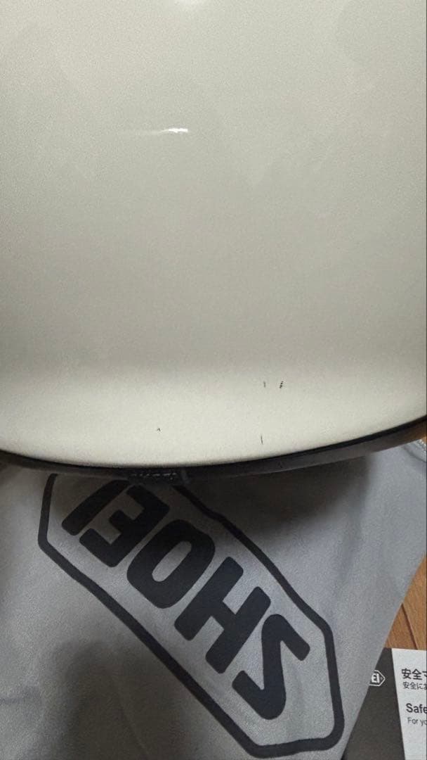 付属品ありSHOEI グラムスター フルフェイスヘルメット ホワイト Mサイズ