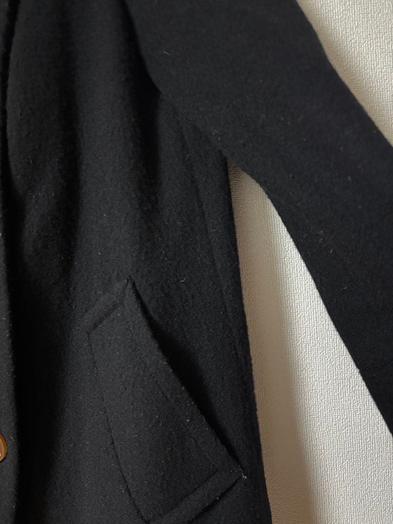 Vivienne Westwood黒ピーコート 大きな襟付き