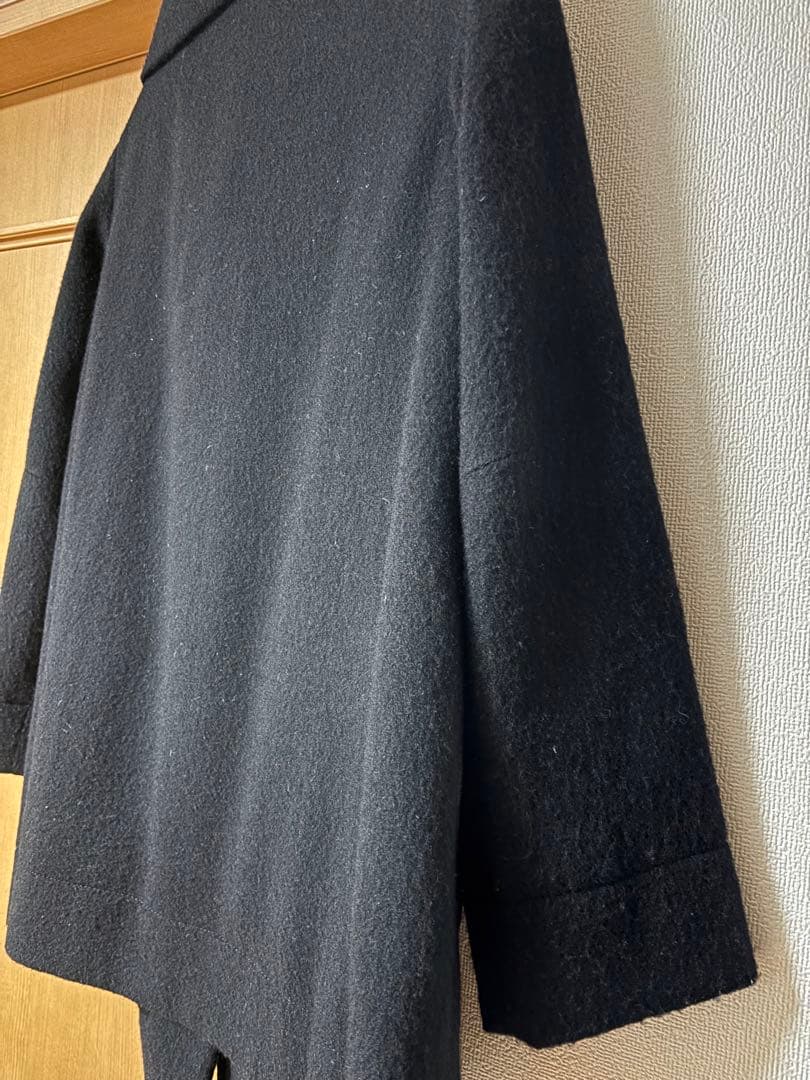 Vivienne Westwood黒ピーコート 大きな襟付き