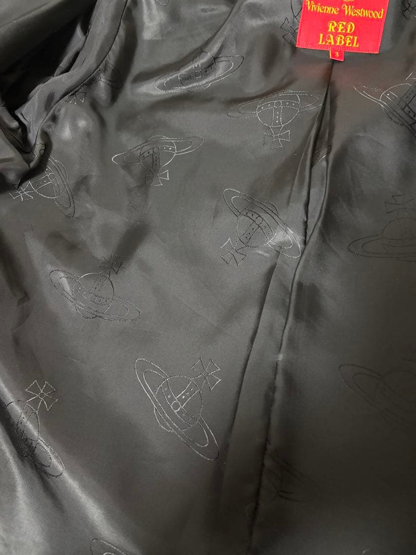 Vivienne Westwood黒ピーコート 大きな襟付き