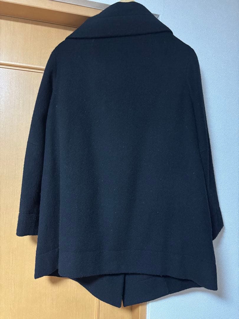 Vivienne Westwood黒ピーコート 大きな襟付き