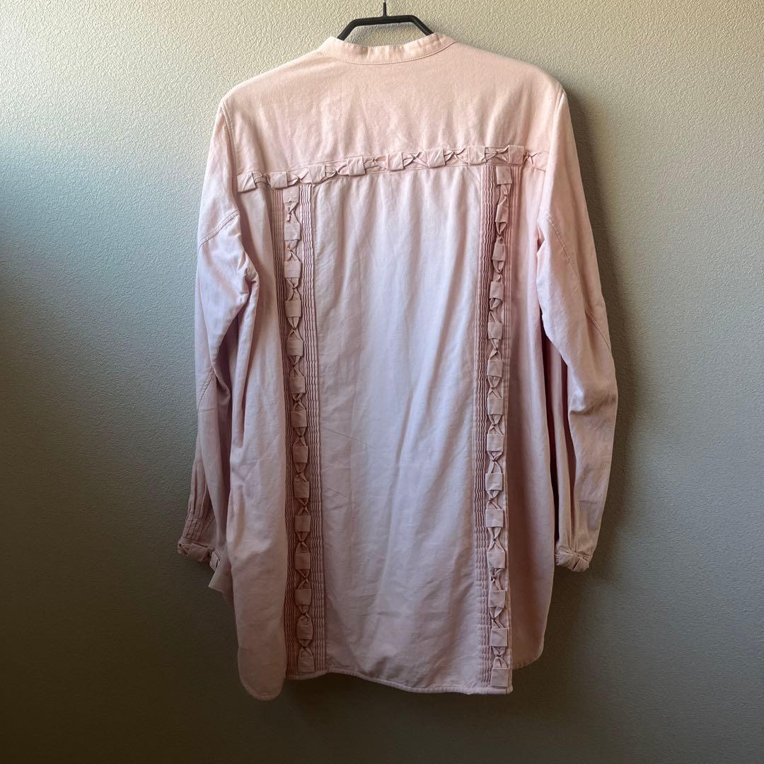 フィータpheeta 綿100ピンクブラウス　チュニックタグ付き