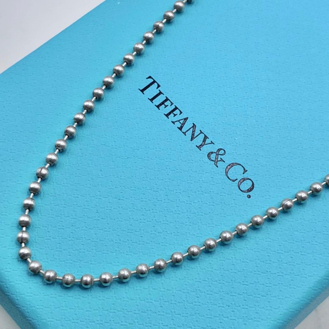 【美品】ティファニー　50cm　ボールチェーンのみ　ネックレス　シルバー