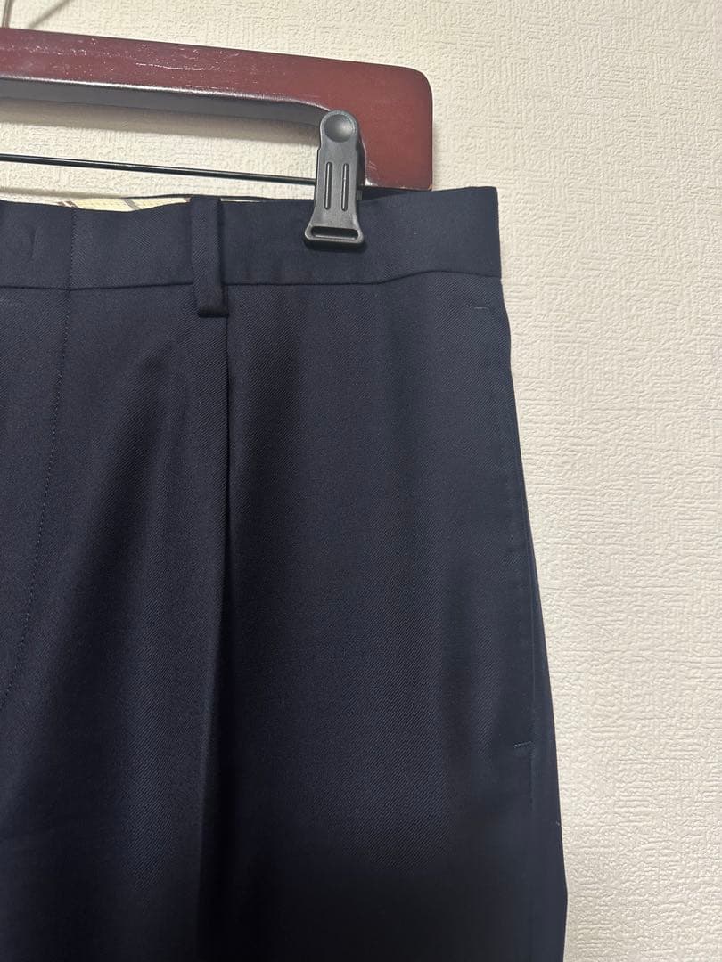 【着用3回極美品】TROJAN ロロピアーナSuper130 A4 濃紺　日本製