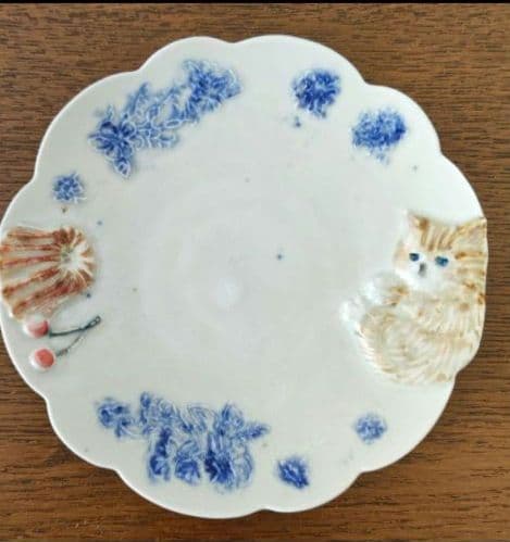 うつわやみたす　フランシュリッペ　小皿　猫