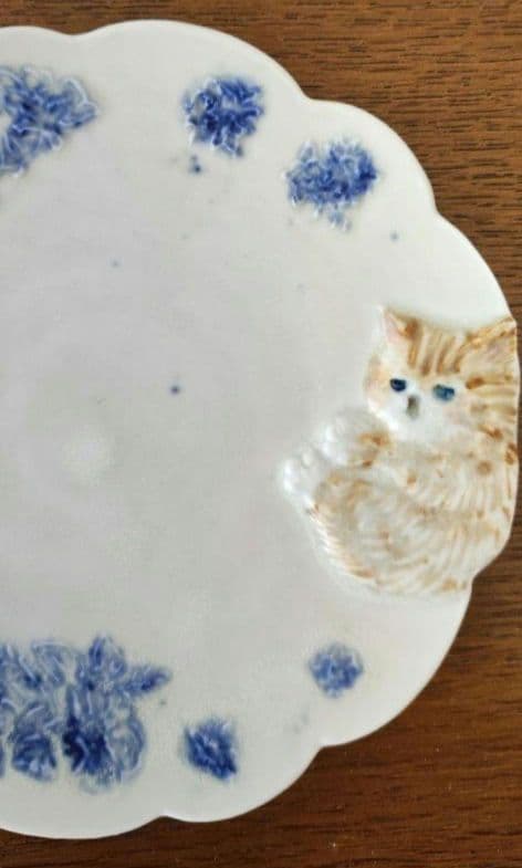 うつわやみたす　フランシュリッペ　小皿　猫