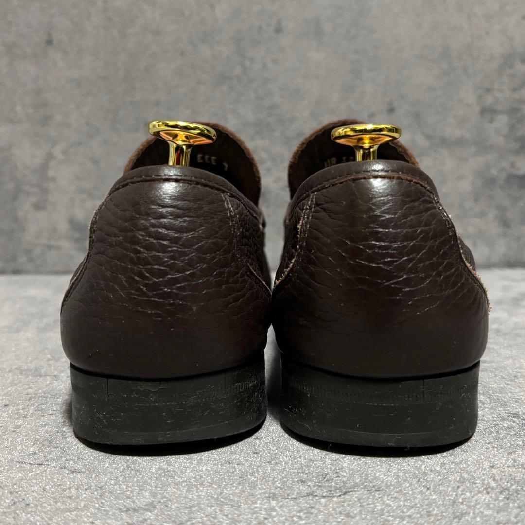 極美品　フェラガモ　ビットローファー　ガンチーニ　シボ革　ブラウン　2185