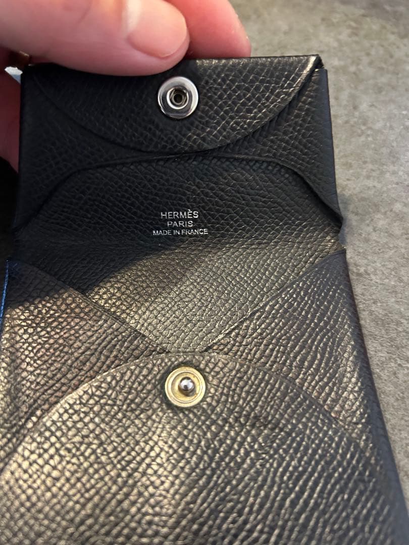 エルメス HERMÈS バスティア エプソン　ノアールケース　美品
