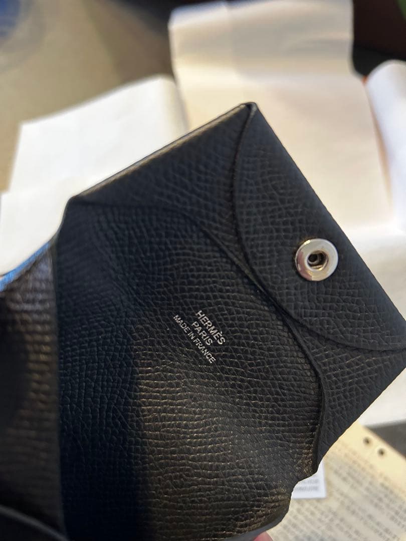 エルメス HERMÈS バスティア エプソン　ノアールケース　美品