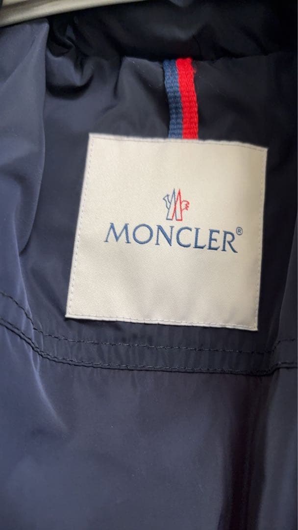 pandachan☆MONCLER☆OCRE ネイビー ナイロンジャケット