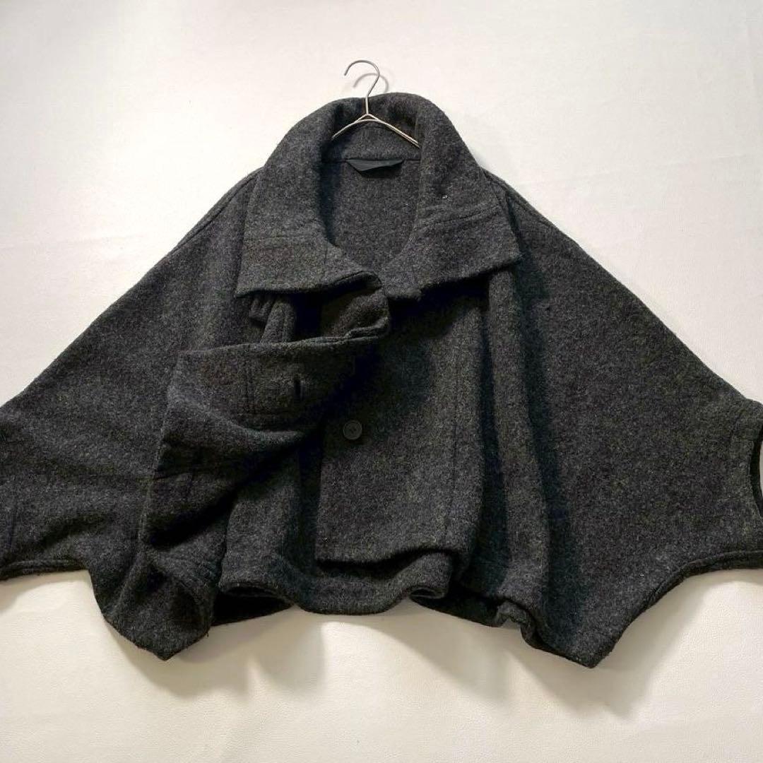 【大人気】萌 モユル　ウール混モモンガコート ケープ ポンチョ 変形 近年モデル