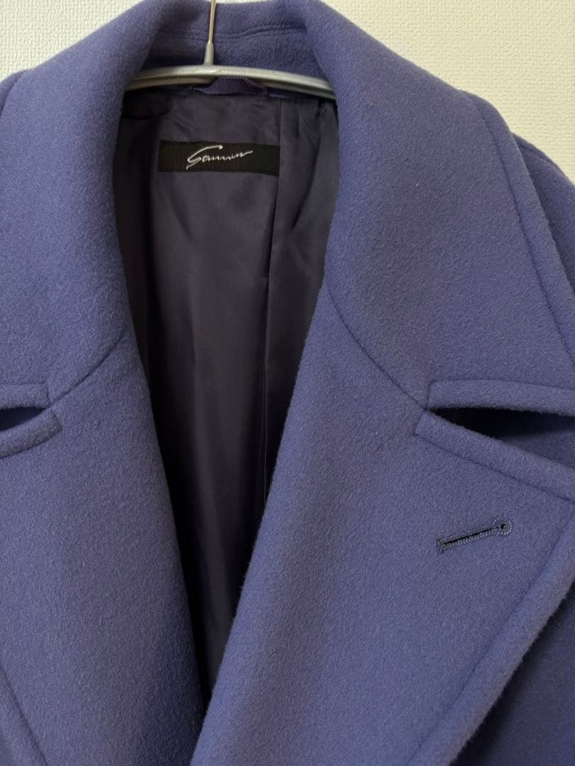 STUNNING LURE ウールカシミアロングコート　パープル