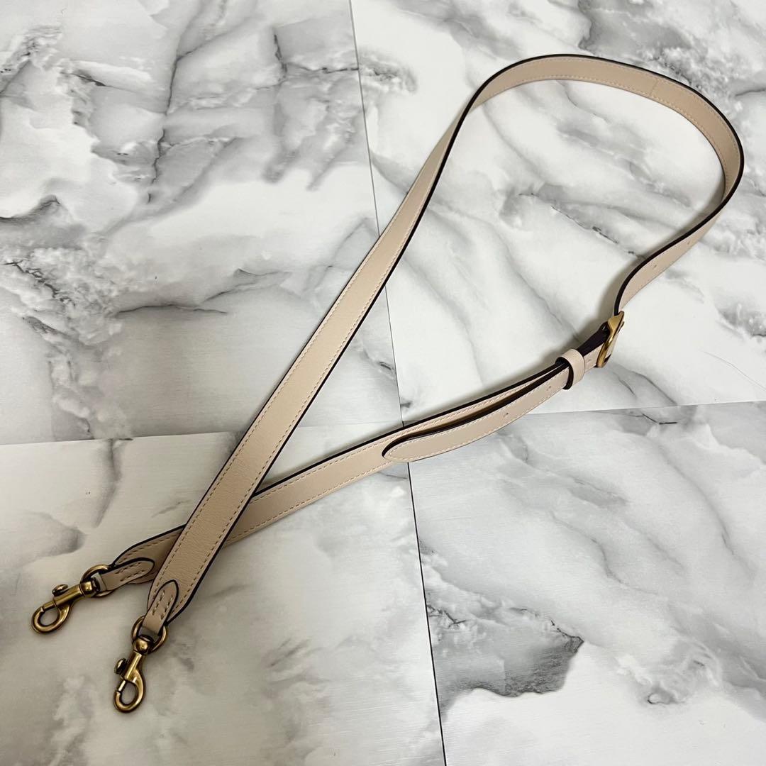 【極美品】コーチ　ミニピロートートバッグ　2way ショルダーバッグ　アイボリー