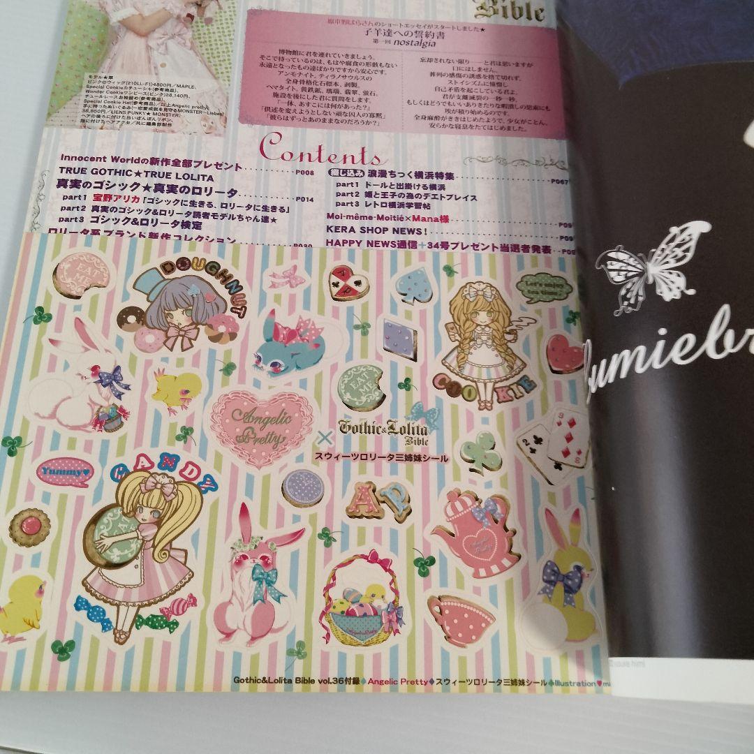 型紙未使用　ゴシックアンドロリータバイブル　vol.36