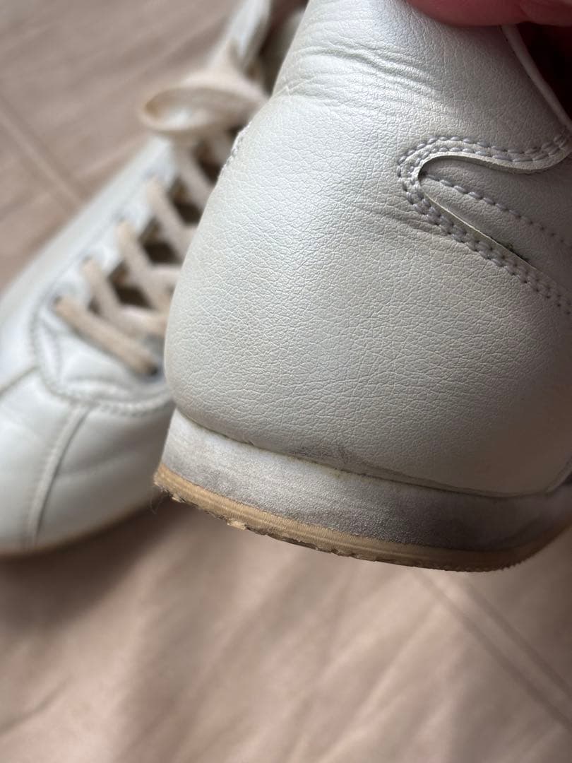 PATRICK ホワイトレザー ドライビングシューズ26.5cm