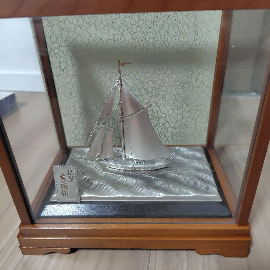 銀高騰！まだ間に合う　銀製ヨット 置物 シルバー製