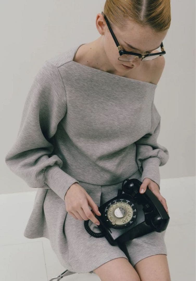 thetoe Marylebone Pleats Skirt グレー