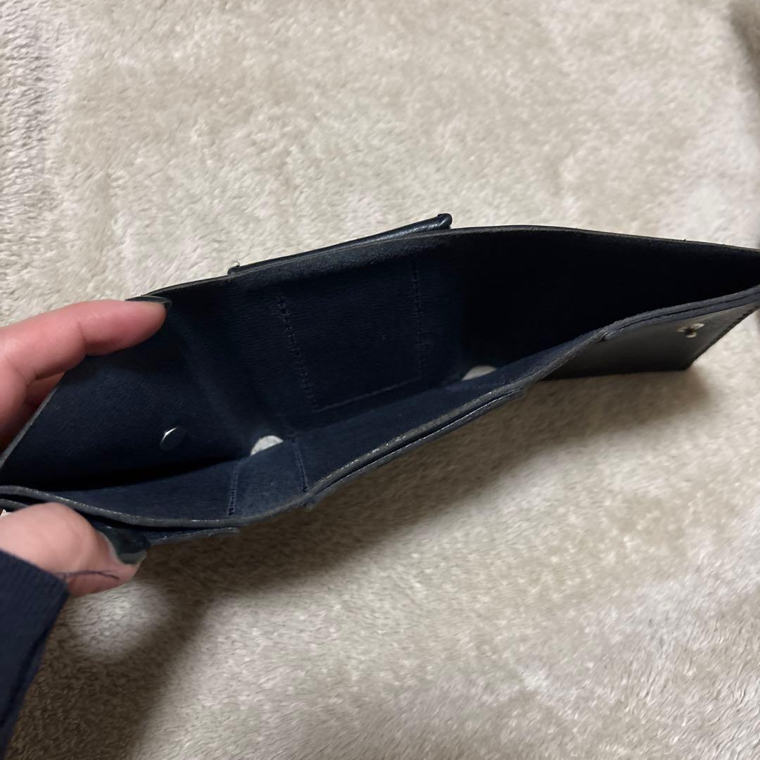 R*n様 エンダースキーマ　ネイビー レザー 三つ折り財布