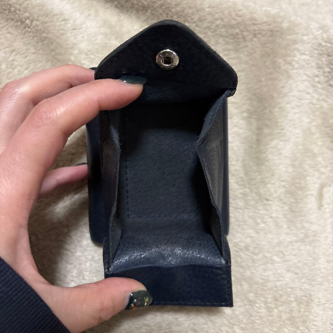 R*n様 エンダースキーマ　ネイビー レザー 三つ折り財布