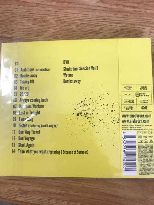 ワンオクロック   アルバム Ambitions アンビションズ