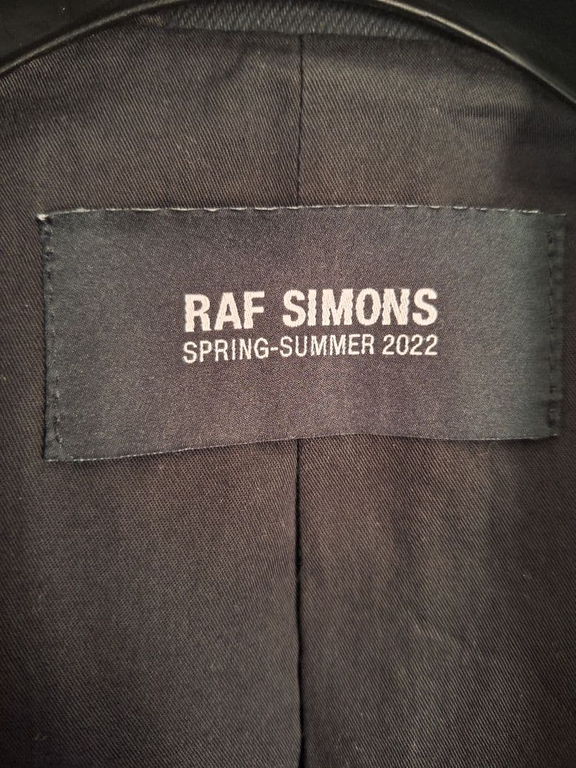 ジャケット・アウター RAF SIMONS School boy denim blazer BLACK