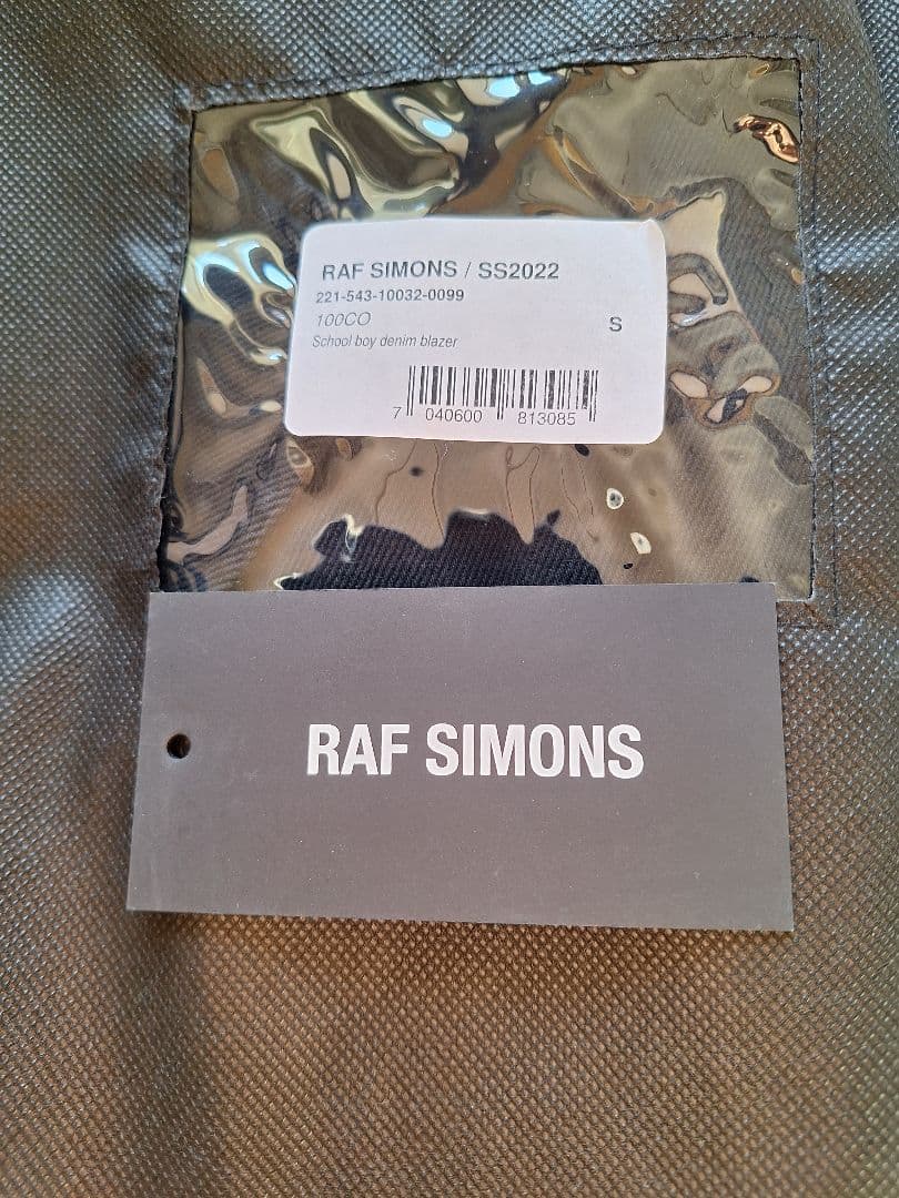 ジャケット・アウター RAF SIMONS School boy denim blazer BLACK