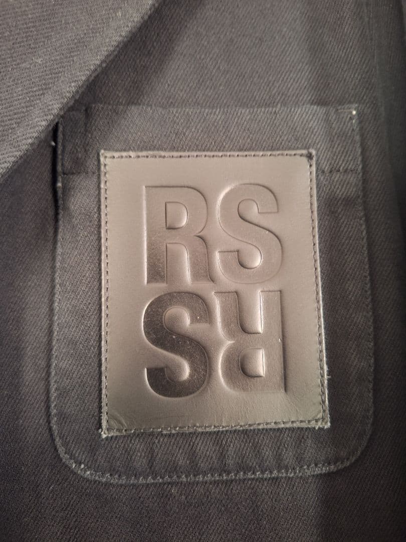 ジャケット・アウター RAF SIMONS School boy denim blazer BLACK