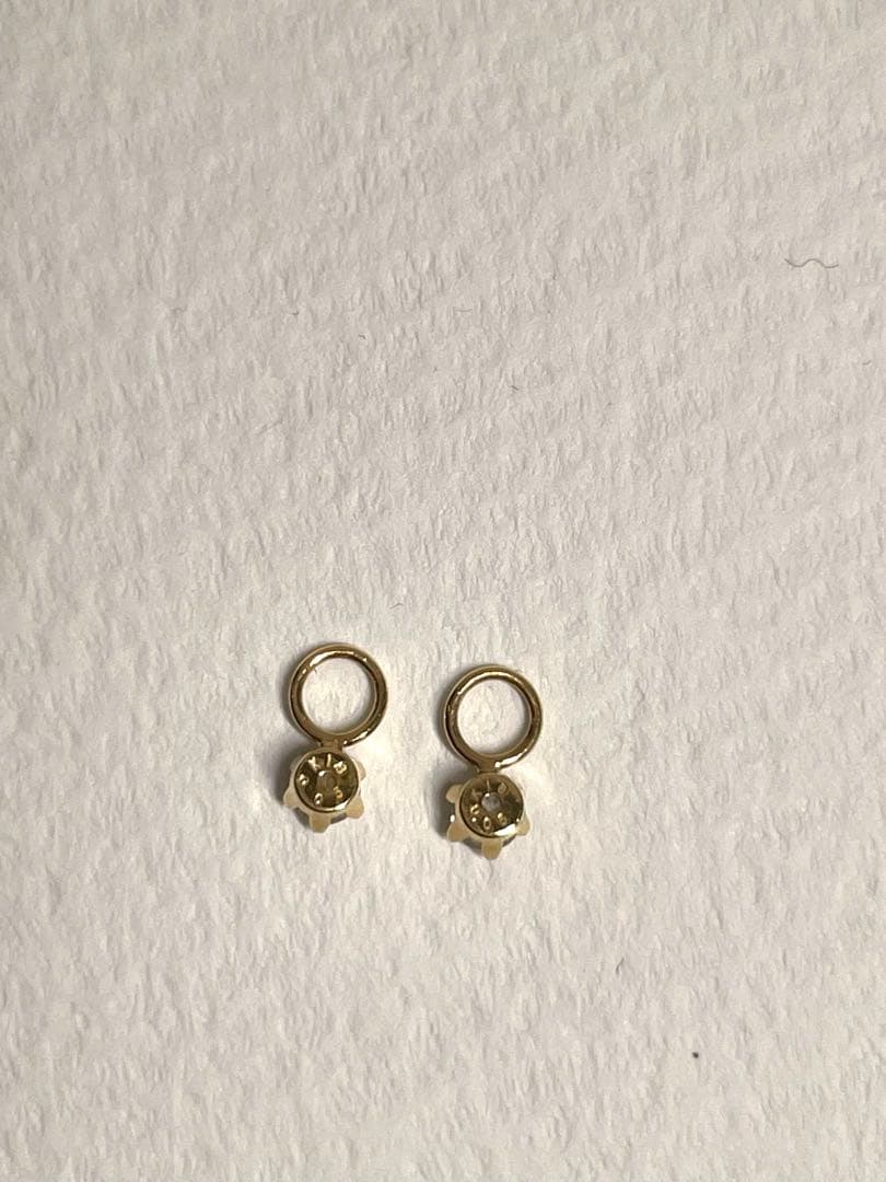 K 18 ゴールド ダイヤモンドストーンチャーム