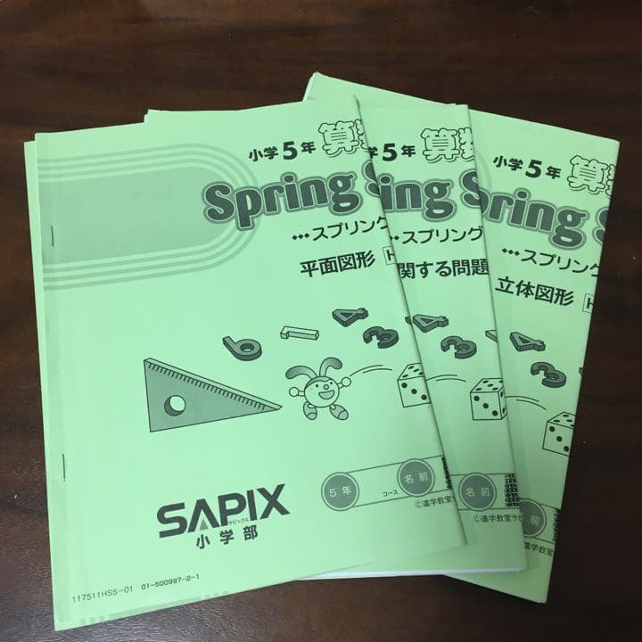 サピックス SAPIX 算数 テキスト 5年 フルセット 平常 春 夏 冬期講習
