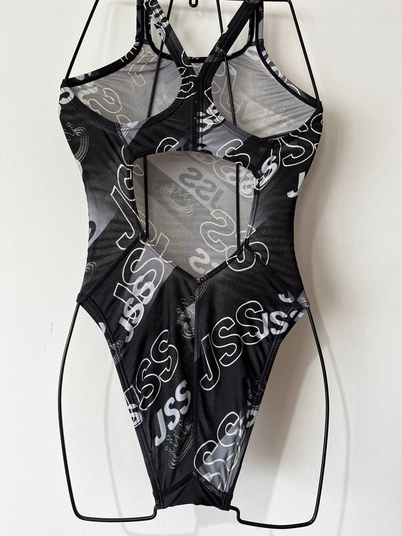 JSS ミズノ競泳水着 ハイレグ 黒系 中古使用感あり 練習水着撮影水着