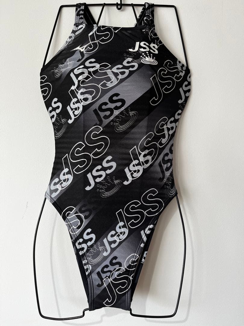 JSS ミズノ競泳水着 ハイレグ 黒系 中古使用感あり 練習水着撮影水着