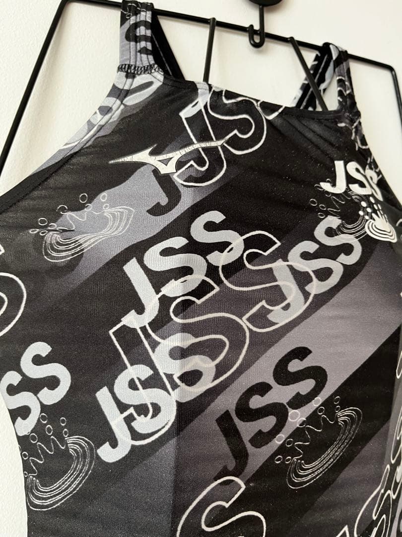 JSS ミズノ競泳水着 ハイレグ 黒系 中古使用感あり 練習水着撮影水着