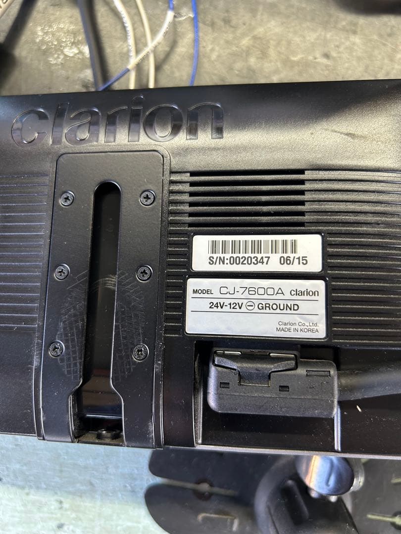 clarionモニターCJ-7600A バックカメラモニター