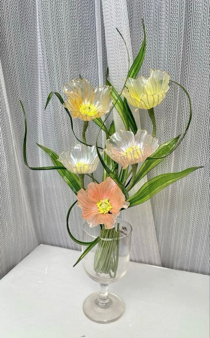 アメリカンフラワー　ディップフラワー　NO.179（ポピー）とNO.180