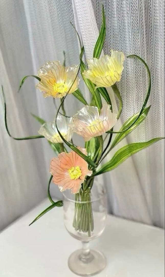 アメリカンフラワー　ディップフラワー　NO.179（ポピー）とNO.180